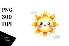 Colorful Cute Sun PNG Product Image 1