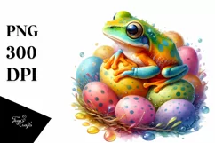 Vibrant Baby Frog PNG Product Image 1