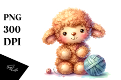 Colorful Plush Lamb PNG Product Image 1