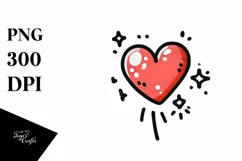 Cartoon Heart, Transparent PNG Product Image 1
