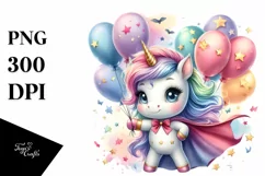 Cute Baby Unicorn Poses as Hero Product Image 3