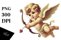 Retro Cupid, Transparent PNG Product Image 1