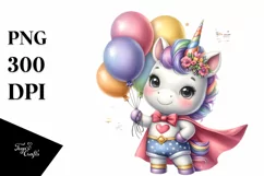 Cute Baby Unicorn Poses as Hero Product Image 1
