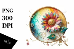 Watercolor Luxury Flower Love Splash Clipart Product Image 3