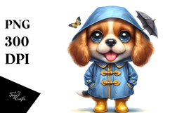 Expressive Puppy Standing Up | Sublimation Clipart Product Image 1