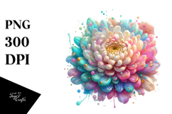 Vibrant Chrysanthemum, Transparent PNG Product Image 1