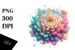 Vibrant Chrysanthemum, Transparent PNG Product Image 3