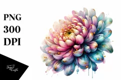 Vibrant Chrysanthemum, Transparent PNG Product Image 3