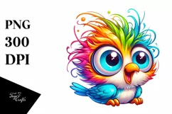 Colorful Small Baby Finch | Clipart Product Image 3