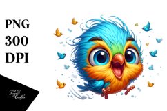 Colorful Small Baby Finch | Clipart Product Image 1