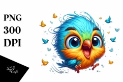 Colorful Small Baby Finch | Clipart Product Image 1