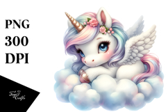 Cute Baby Unicorn Lofty Cloud Product Image 1