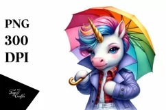 Revolted Baby Unicorn Posing PNG Product Image 1