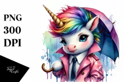 Revolted Baby Unicorn Posing PNG Product Image 1