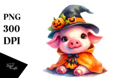 Baby Pig Halloween PNG Product Image 1