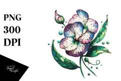 Detailed Stained Sweet Pea with Metallic Insertions | Product Image 3