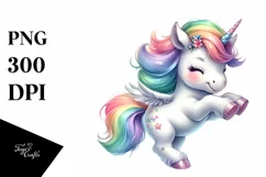 Cute Baby Unicorn Dancing | Sublimation | Clipart Product Image 3