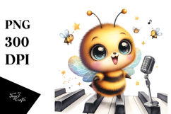 Cute Baby Bee PNG Product Image 1