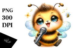 Cute Baby Bee PNG Product Image 1
