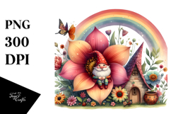 Gnome House Made of Large Flower Product Image 1