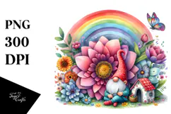 Gnome House Made of Large Flower Product Image 1