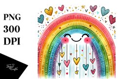 Simple Smiling Rainbow, Transparent PNG Product Image 1