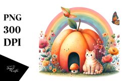 Gnome House Made of Large Fruit Product Image 1