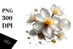 Glossy Narcissus in Material, PNG Product Image 1