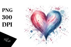 Watercolor Heart PNG Product Image 1