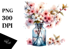 Abstract Bottle with Cherry Blossom Product Image 1