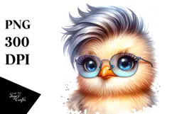 Cool Chick with High Details, Transparent PNG Product Image 1