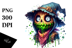 Funny Spooky Scarecrow PNG Product Image 1
