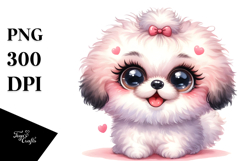 Cute Cartoon Bichpoo PNG Product Image 1