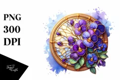 Detailed Wooden Stained Violet | Sublimation | Clipart Product Image 1