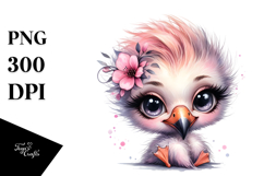 Cute Baby Flamingo, High-Res PNG Product Image 1
