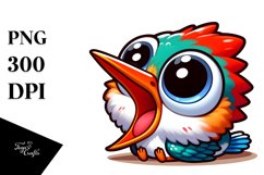 Colorful Baby Kingfisher PNG Product Image 1