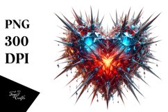 Heart with Spikes, Transparent PNG Product Image 1