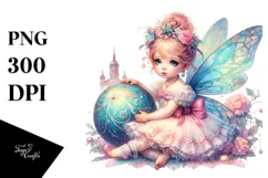 Colorful Baby Fairy in Victorian Ball Product Image 1