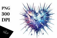 Heart with Spikes, Transparent PNG Product Image 1