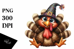 Funny Turkey Sitting Party | Sublimation | Clipart Product Image 3