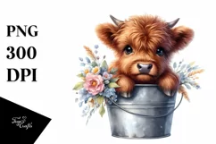 Whimsical Cow Portrait, Transparent PNG Product Image 3