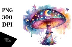 Colorfull Mushroom Magical Celestial | Sublimation | Clipart Product Image 3