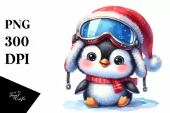 Baby Penguin Ready for Winter, Transparent PNG Product Image 3