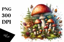 Detailed Mushroom PNG Product Image 3