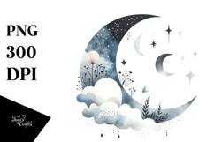 Simple Half Moon PNG Product Image 1