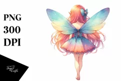 Vibrant Fairy Illustration, Transparent PNG Product Image 3