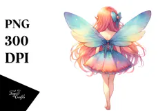 Vibrant Fairy Illustration, Transparent PNG Product Image 1