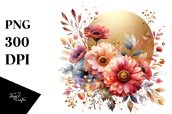 Abstract Vibrant Horizontal Frame | Sublimation | Clipart Product Image 1