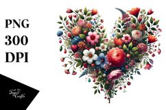 Heart Floral Made PNG Product Image 1