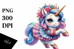 Baby Unicorn Gavotte Dancer PNG Product Image 3